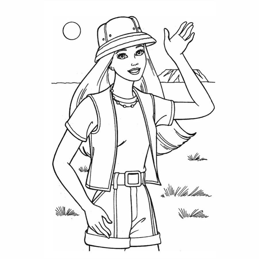 Barbie coloring page number 34