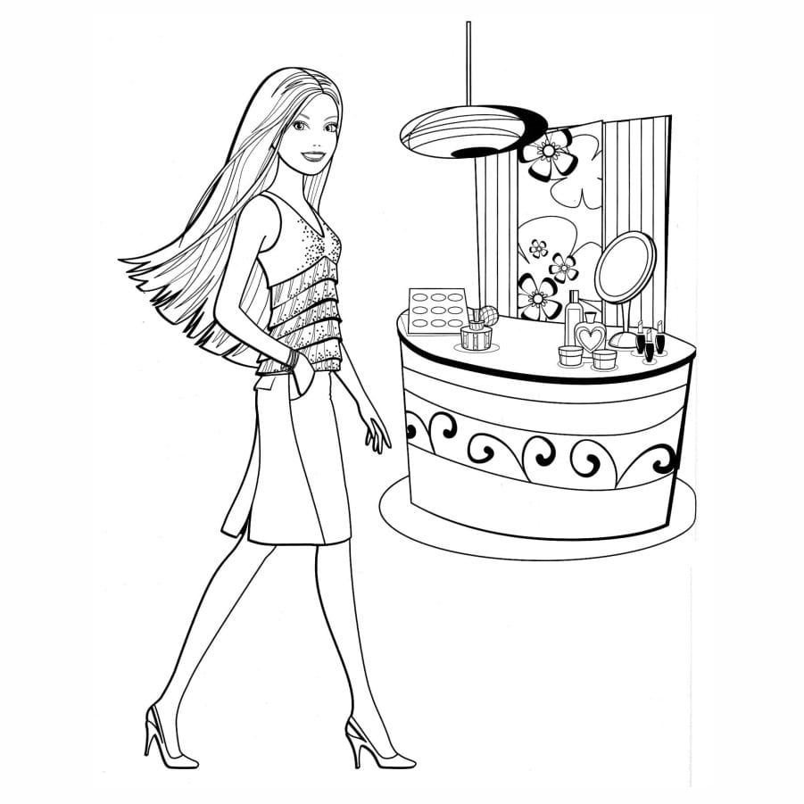 Barbie coloring page number 5