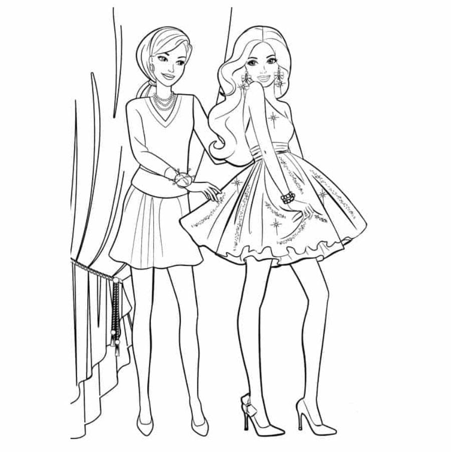 Barbie coloring pages to print