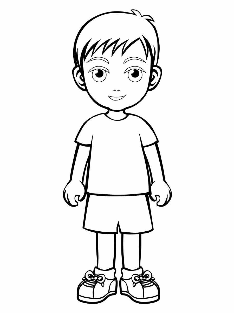 Boy coloring page - 4