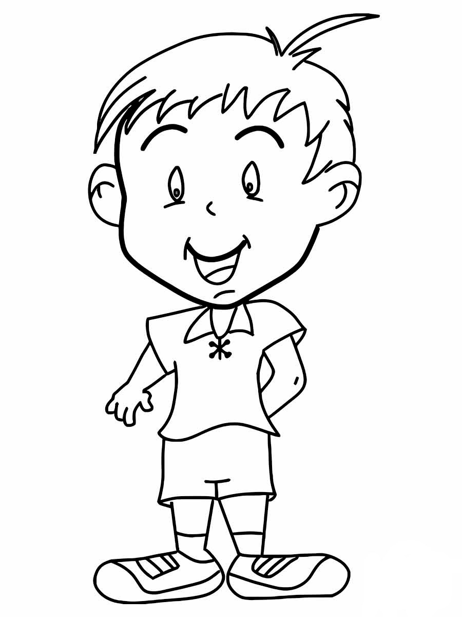 Boy coloring page - 5