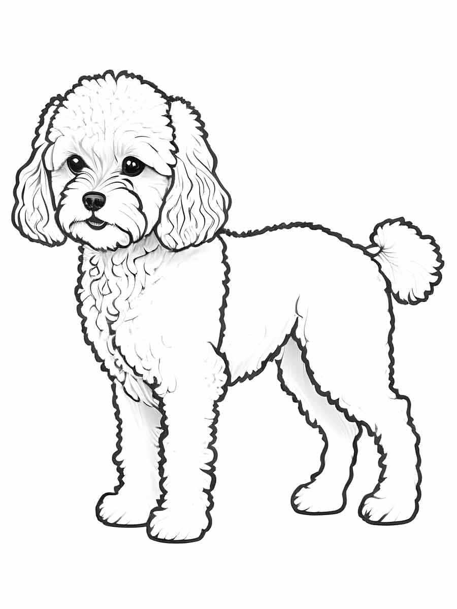 Dog coloring page