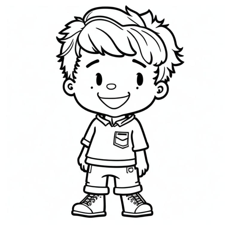 Coloring page for 6-year-old boys