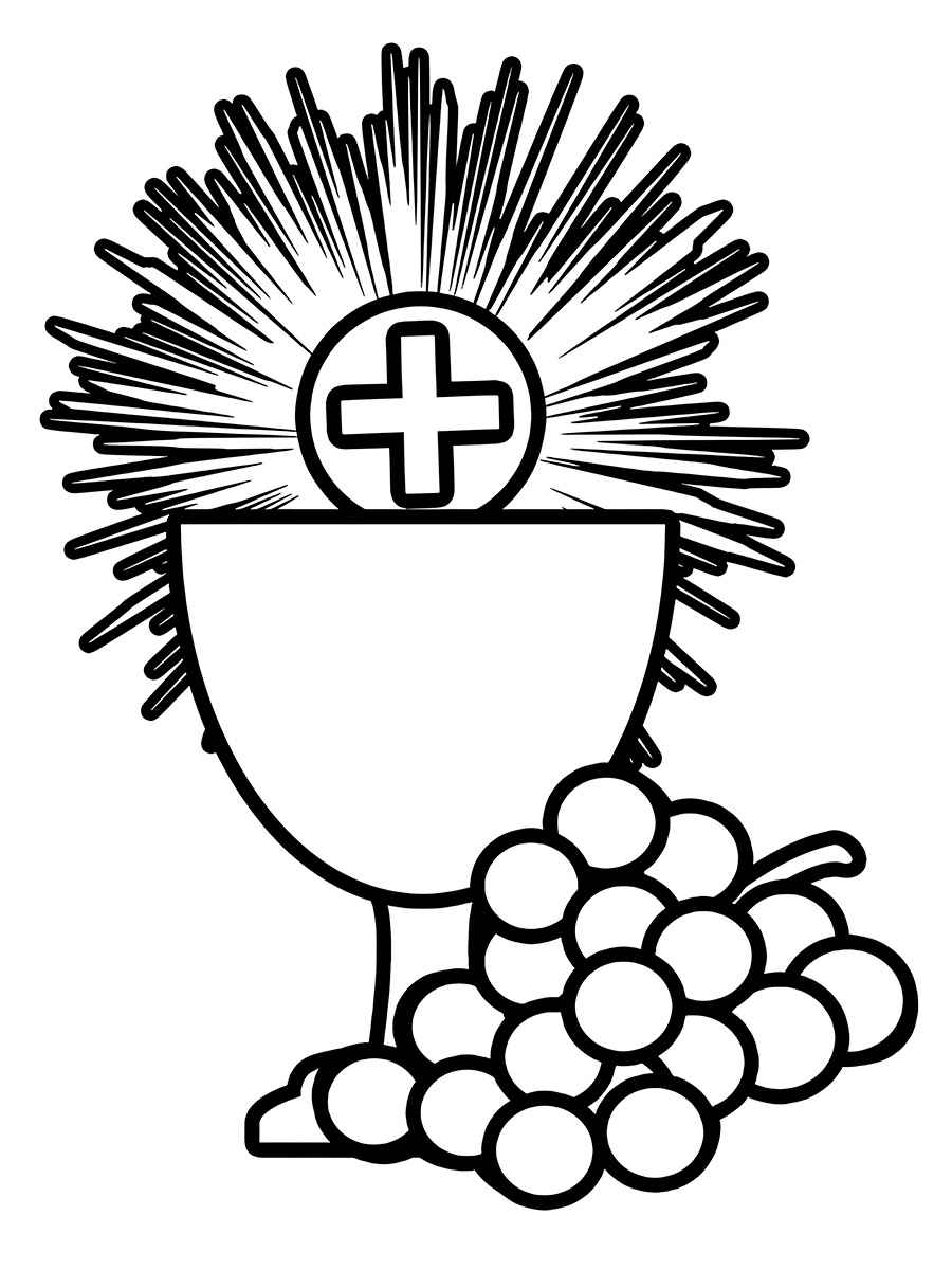 Communion Coloring Page