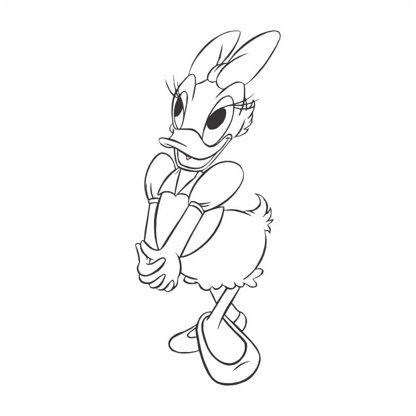 Daisy Duck Coloring Page