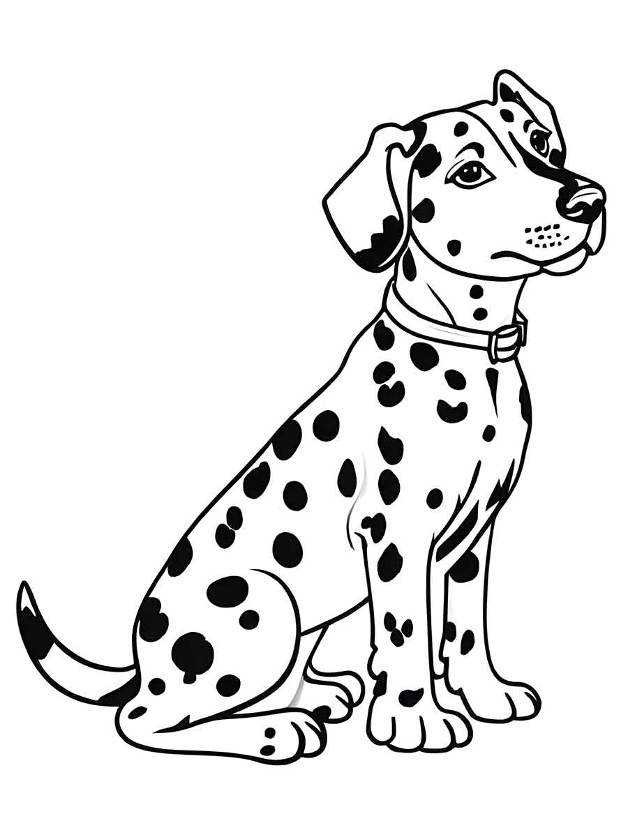 Dalmatian coloring page