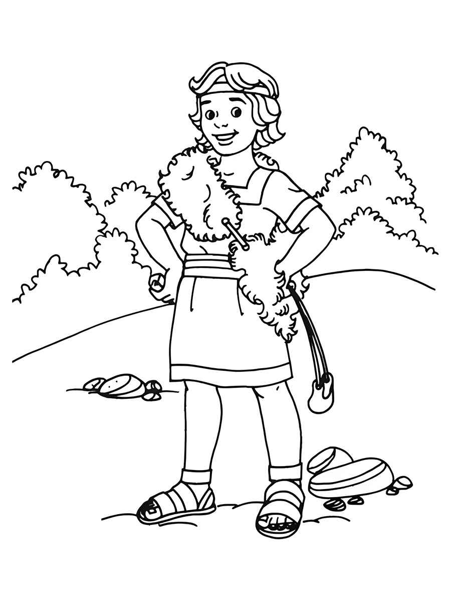 King David Coloring Page