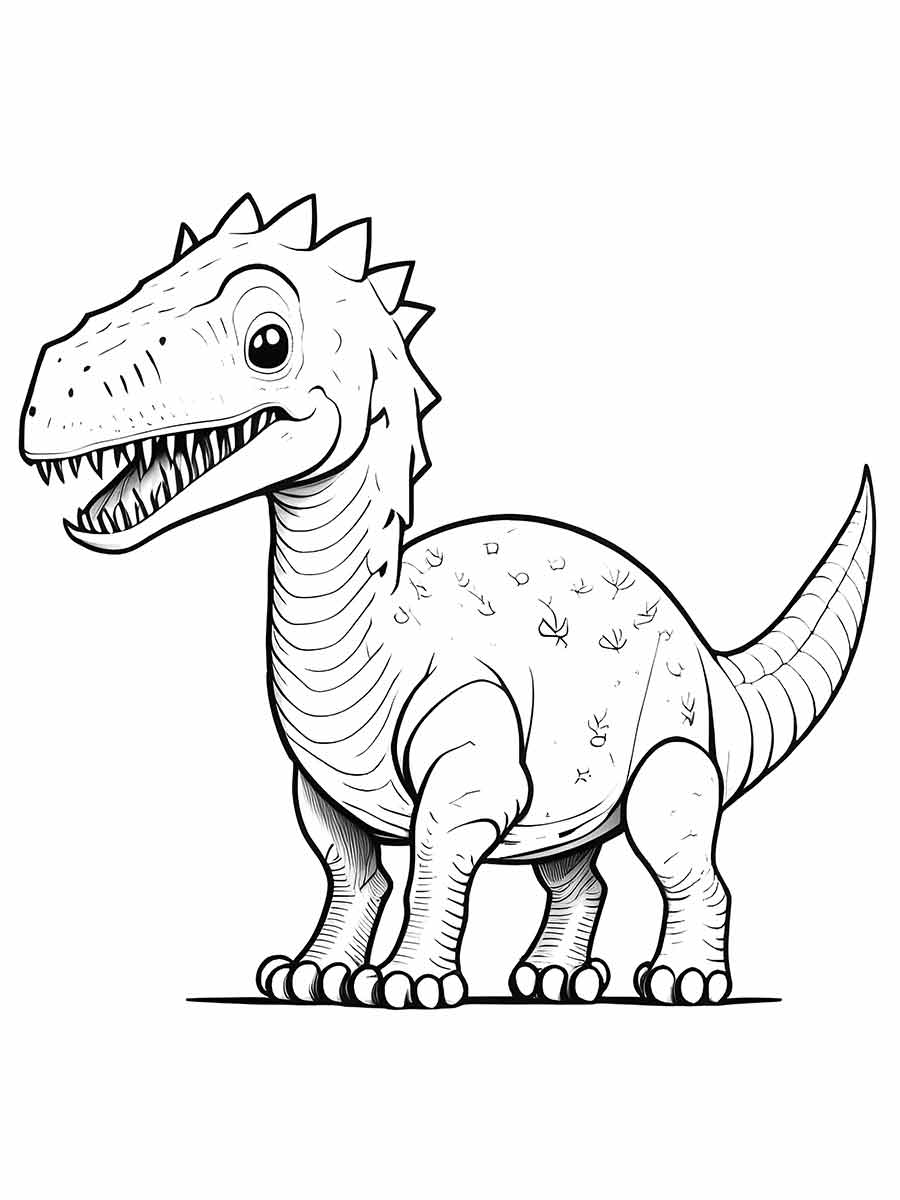 Coloring page of dinosaur 25.