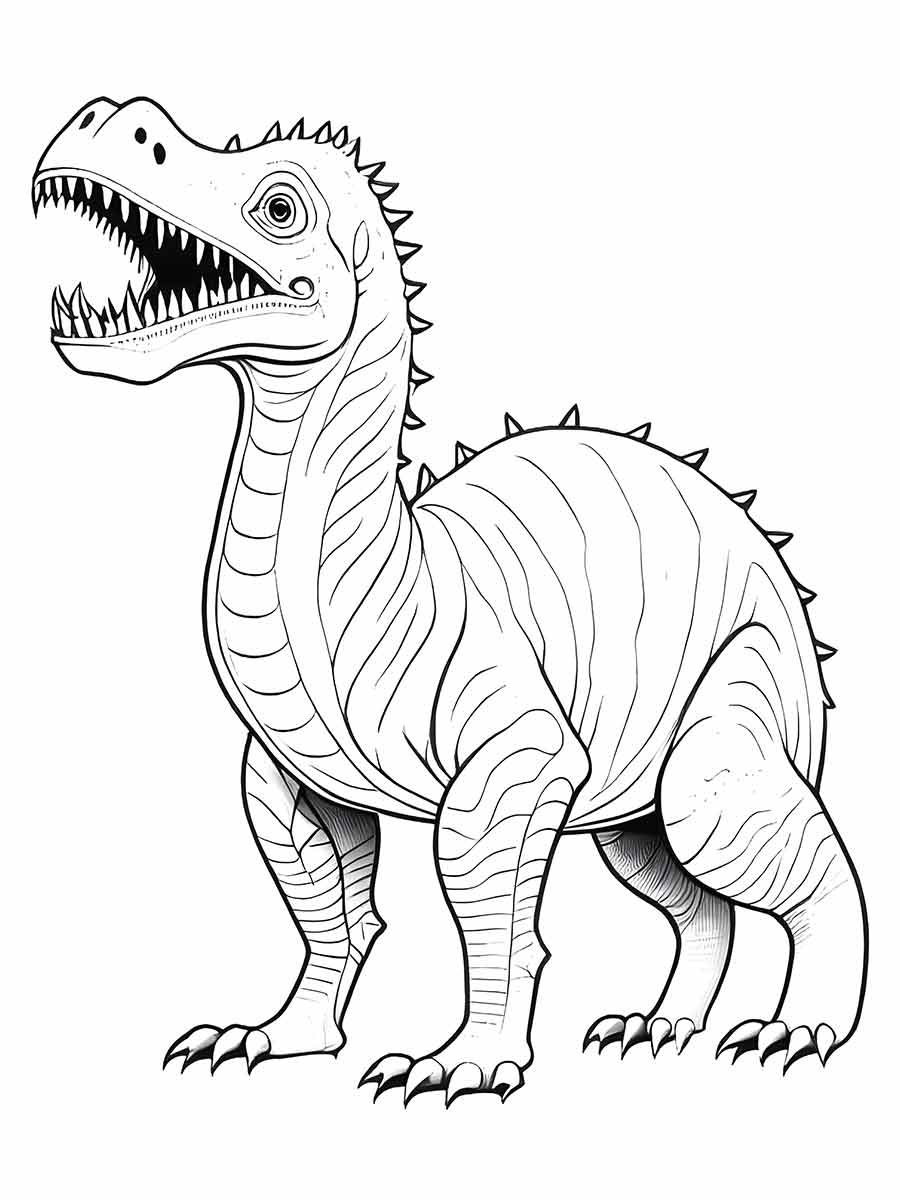 Coloring page of dinosaur 35.