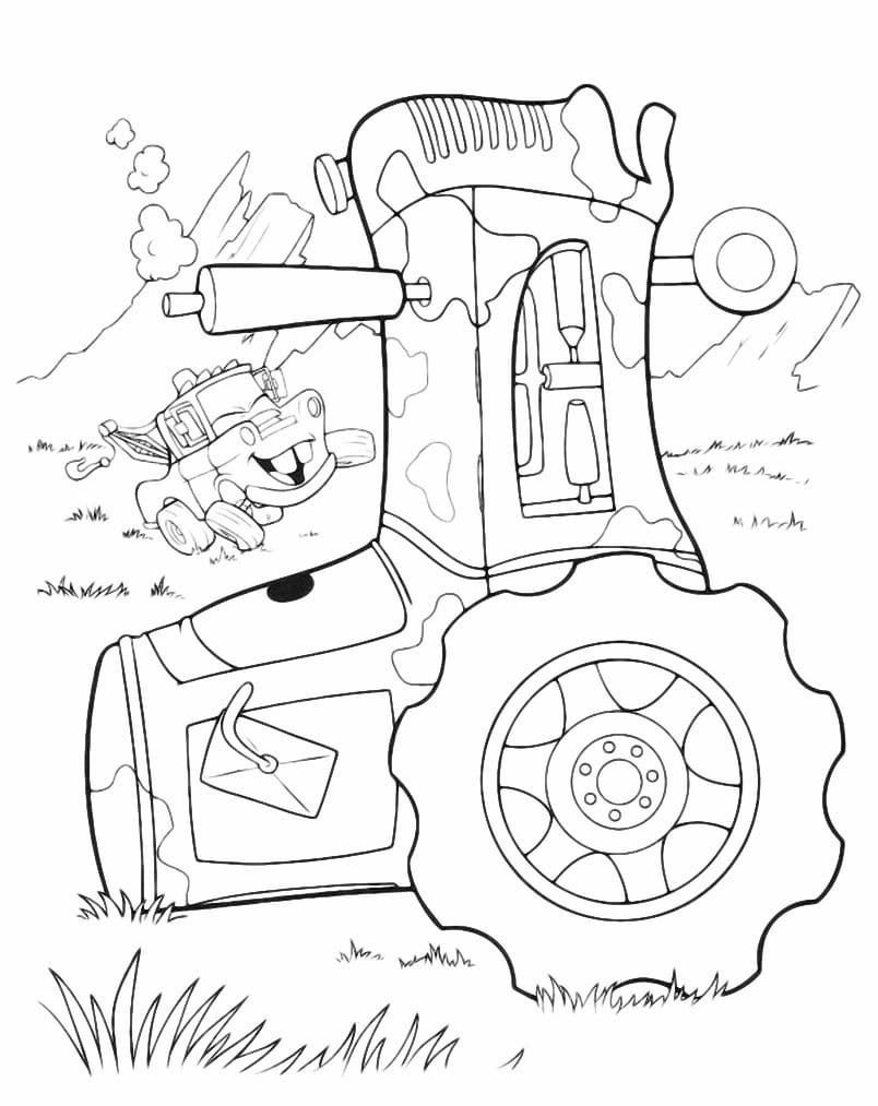 Disney car coloring page.