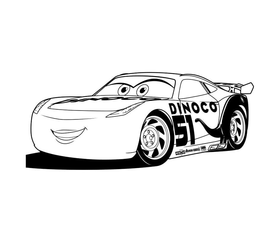 Disney car coloring page.