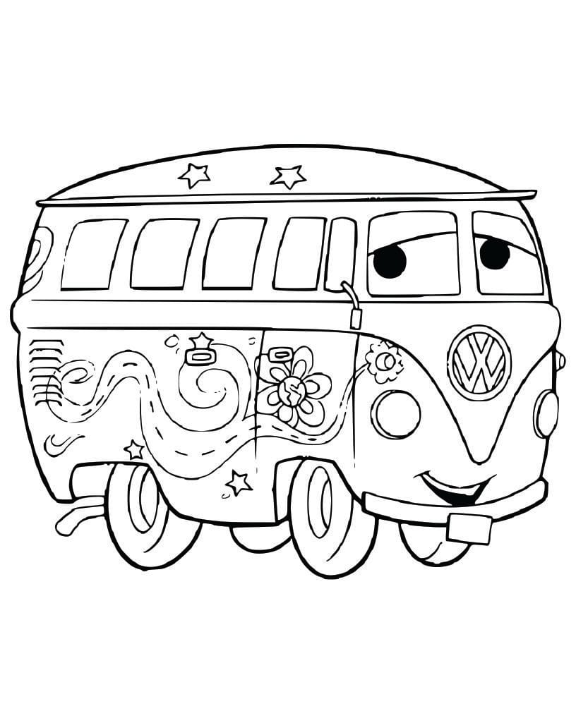 Disney car coloring page.