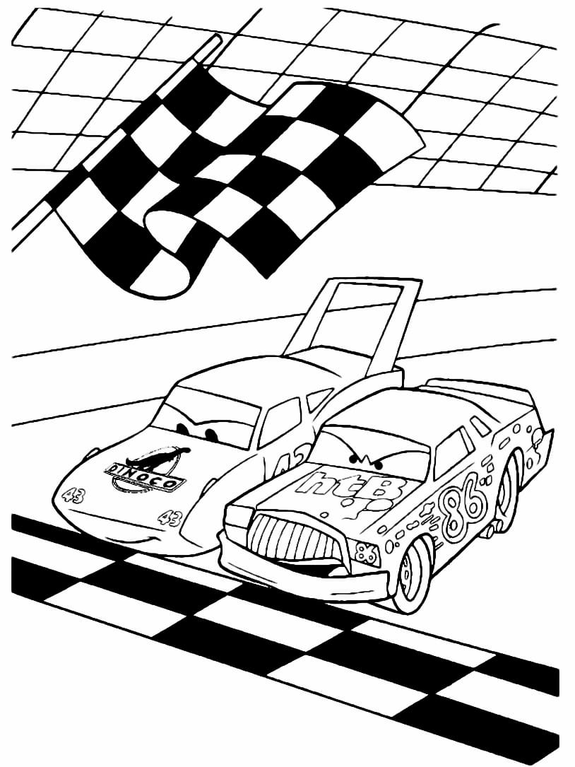 Disney Cars coloring page.