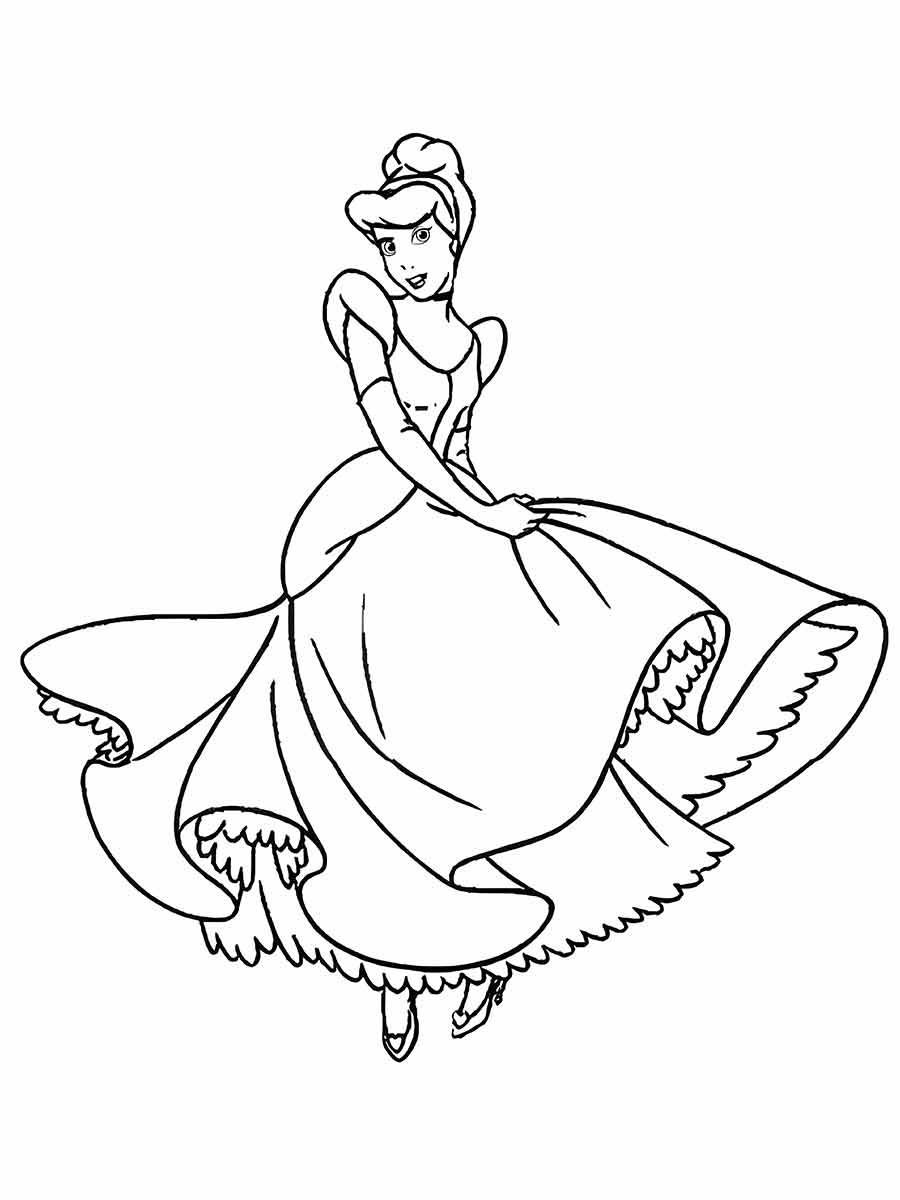 disney princess coloring page