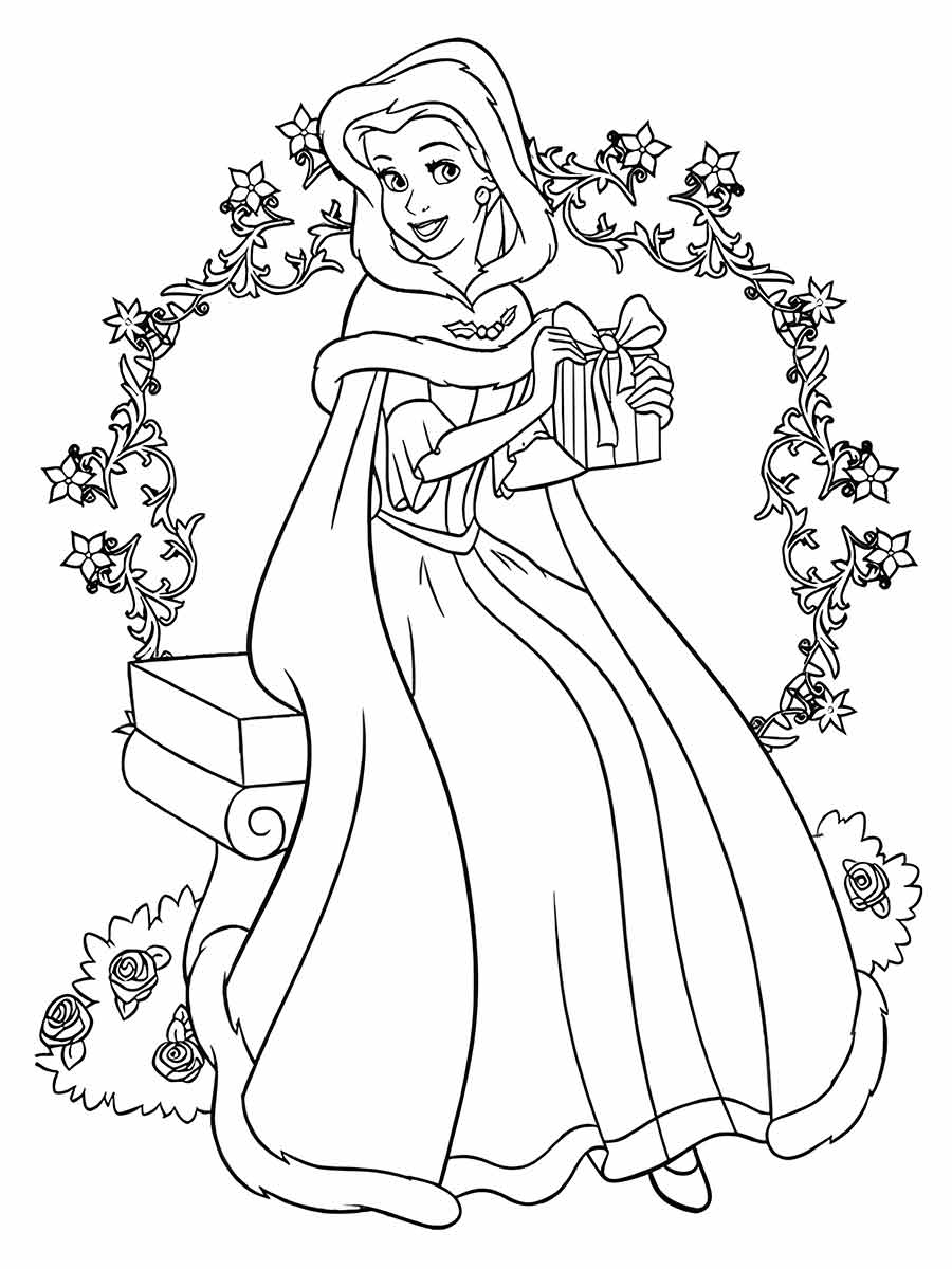 disney princess to print and color