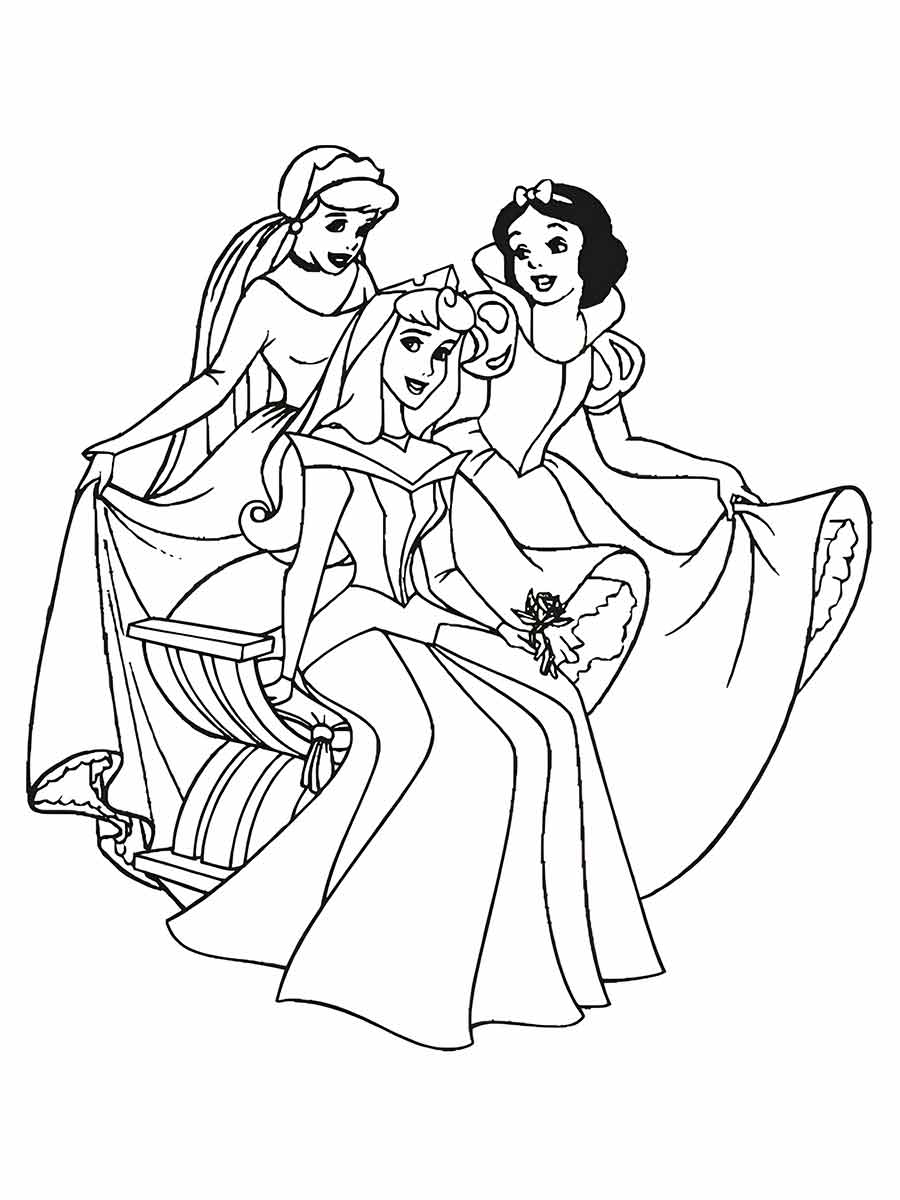 disney princesses to color 11