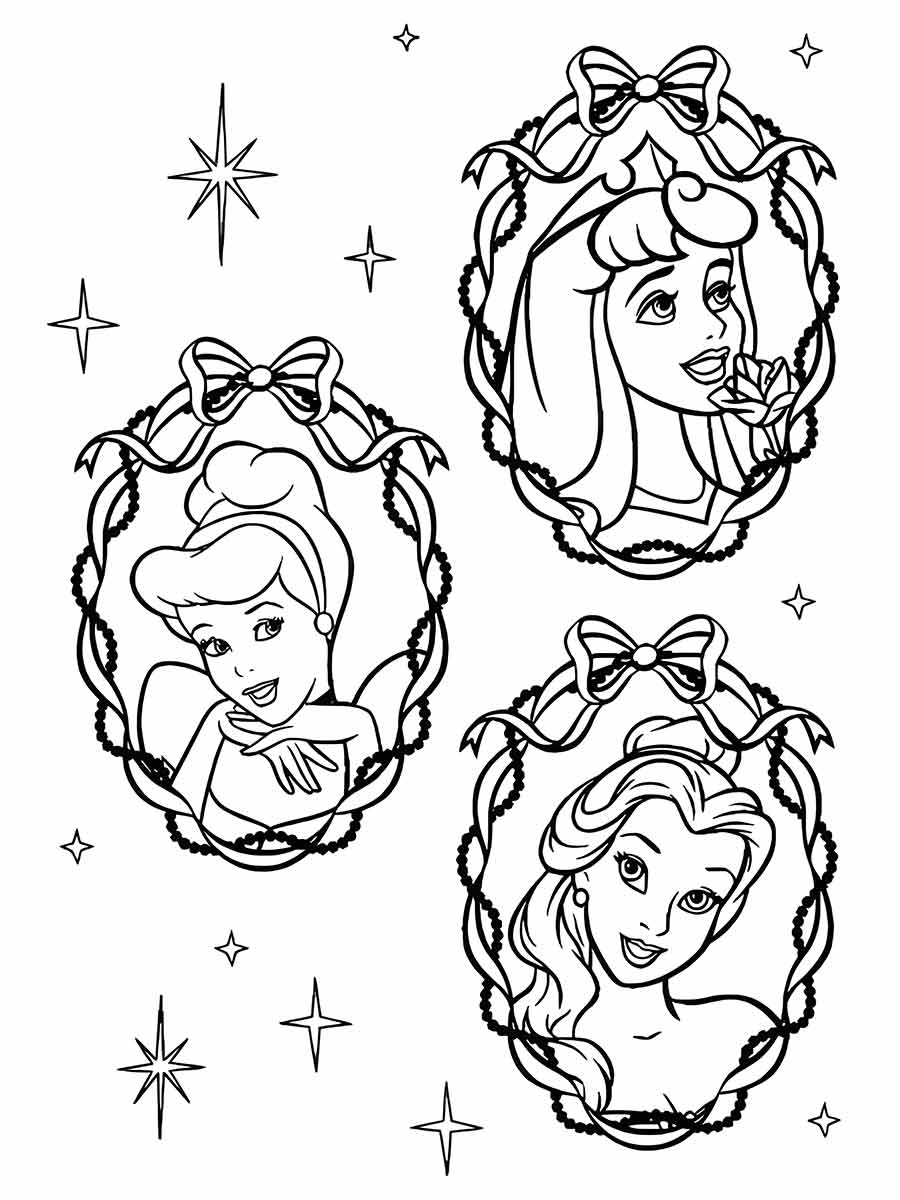 disney princesses to color 14