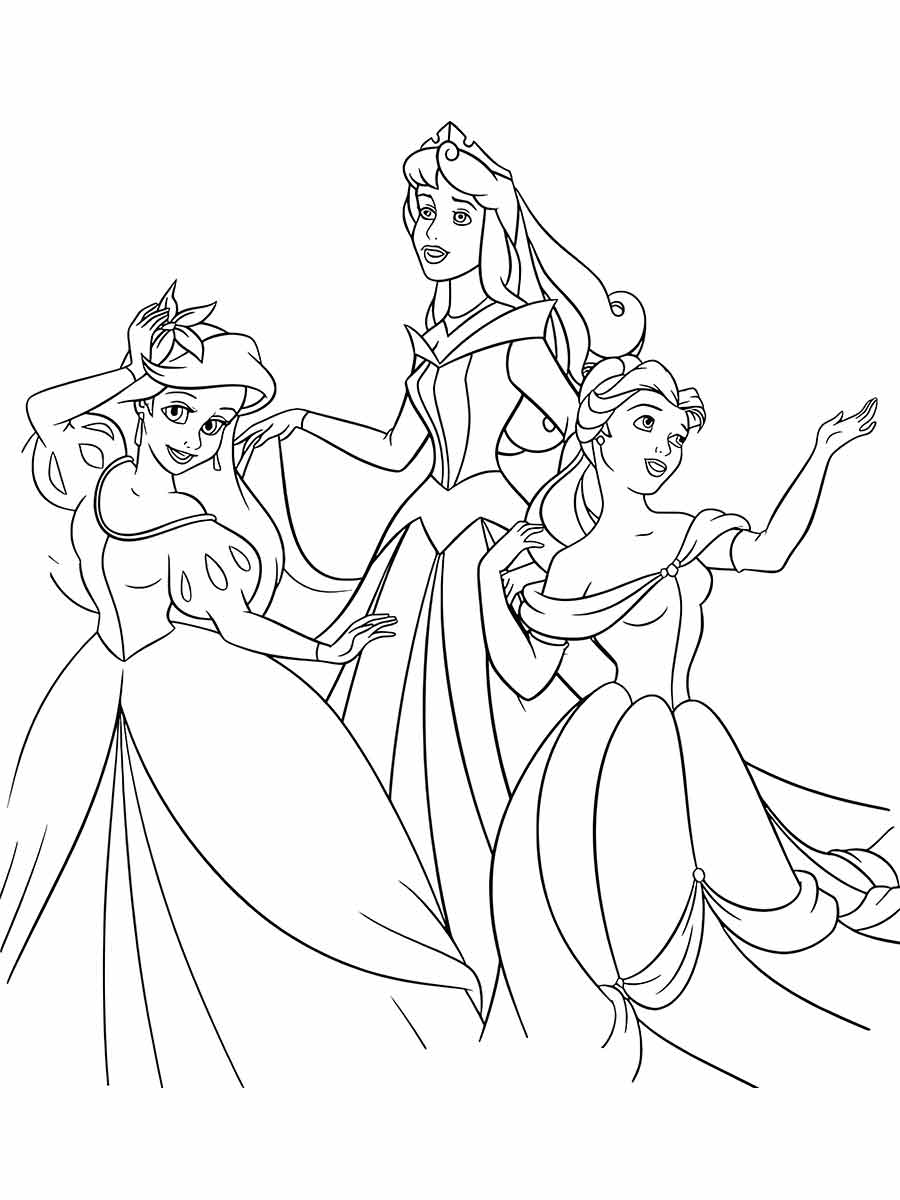 disney princesses to color 8