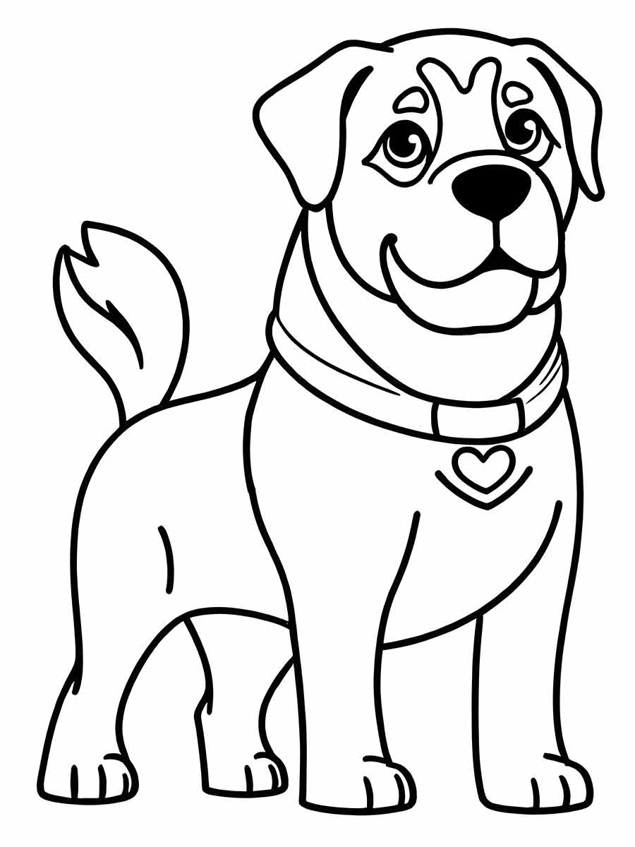 Dog coloring page