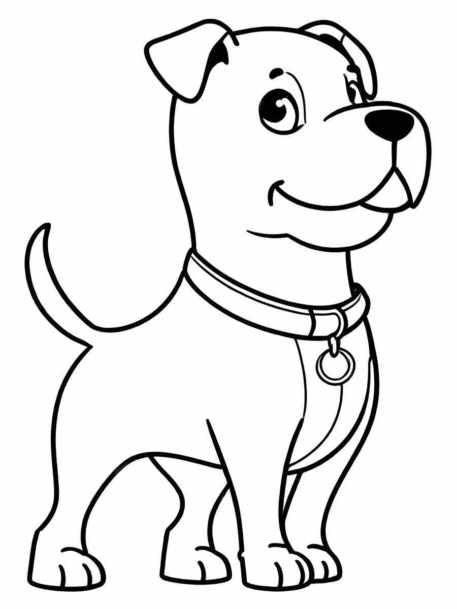 Dogs coloring page