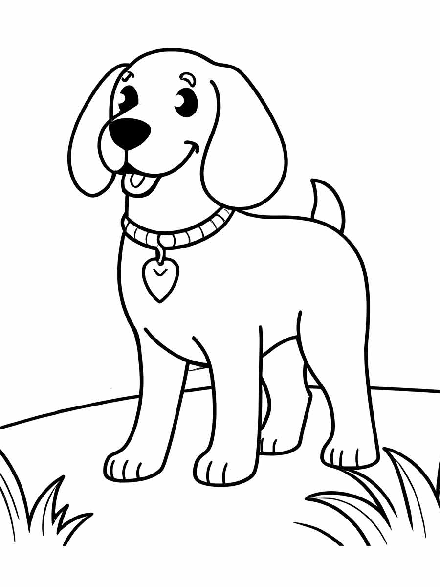 Dogs coloring page