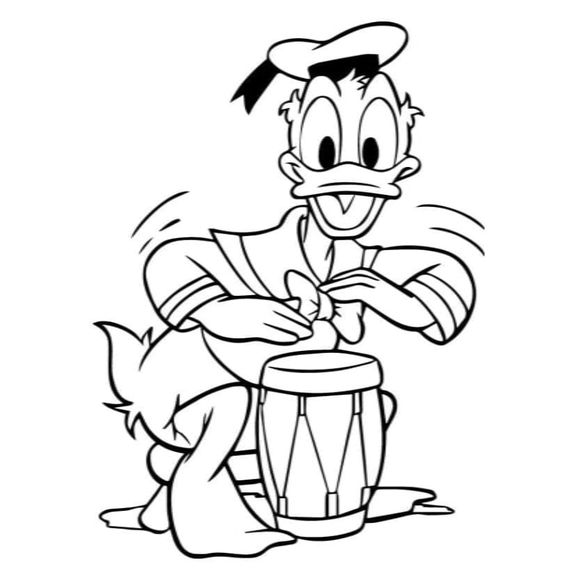 Donald Duck Coloring Images