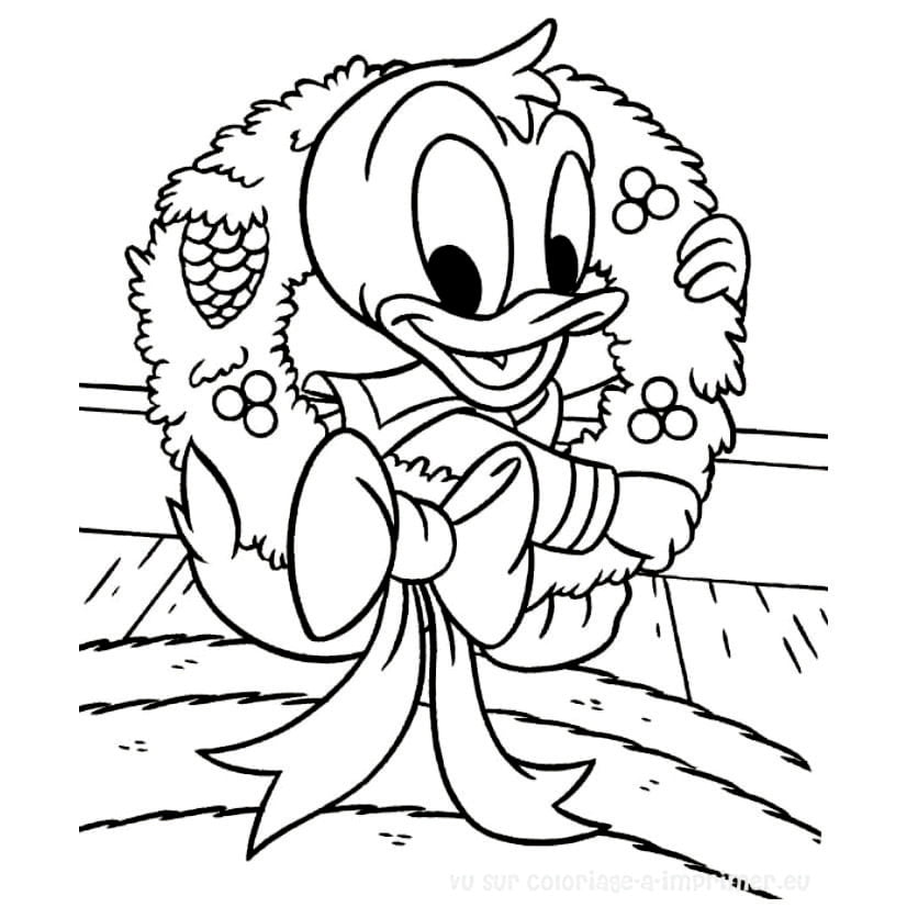 Donald Duck Coloring Page