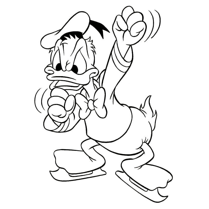 Donald Duck Coloring Page