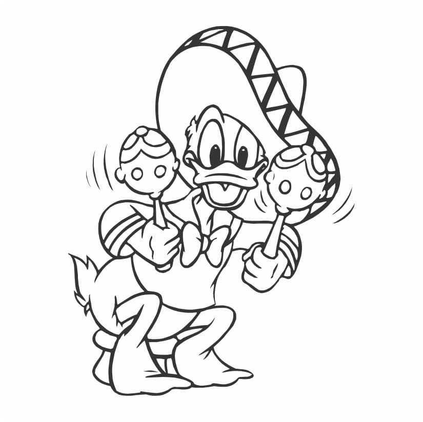 Donald Duck Coloring Pages