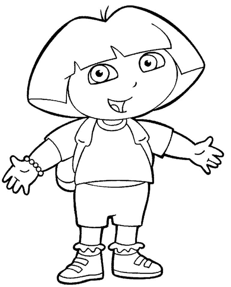 Dora the Explorer coloring pages