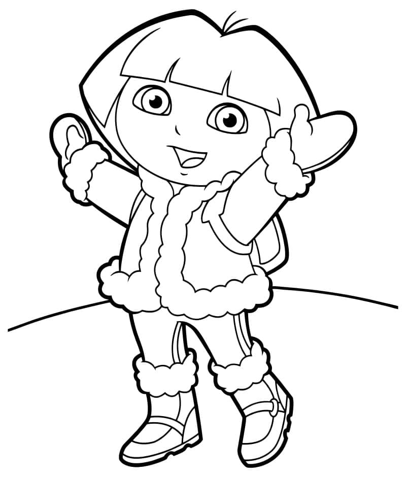 Dora the Explorer coloring pages