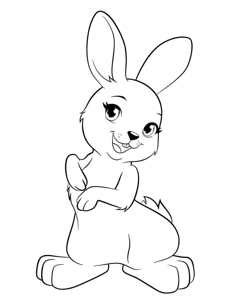 Easter Bunny drawing.