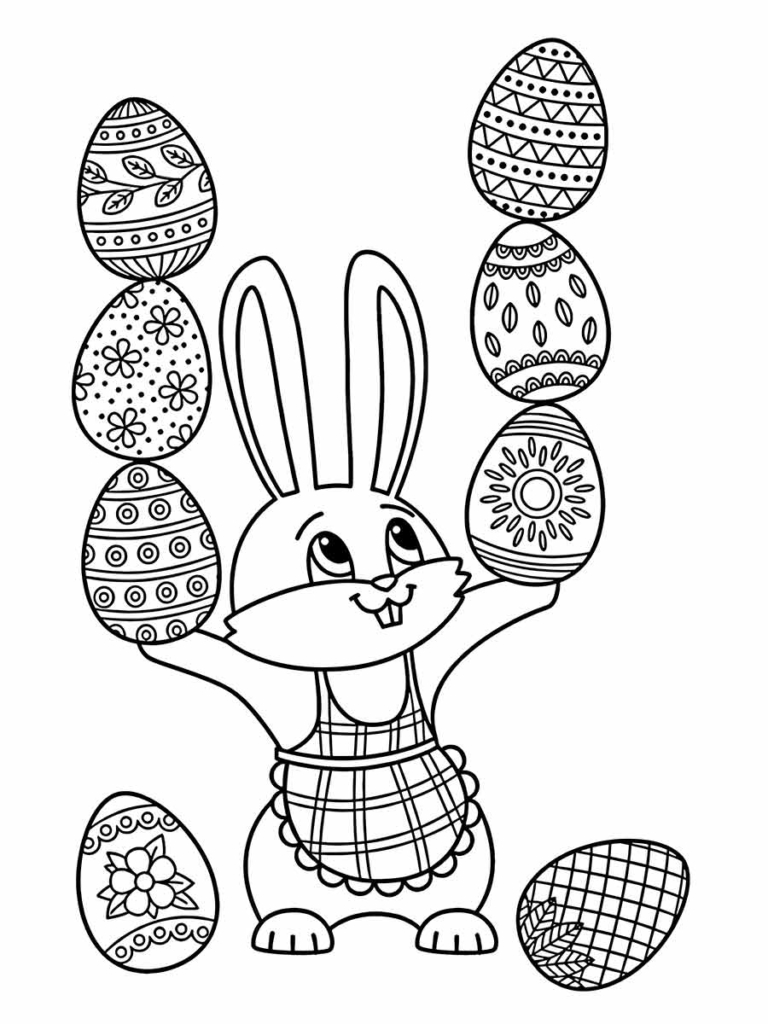 easter bunny coloring pages