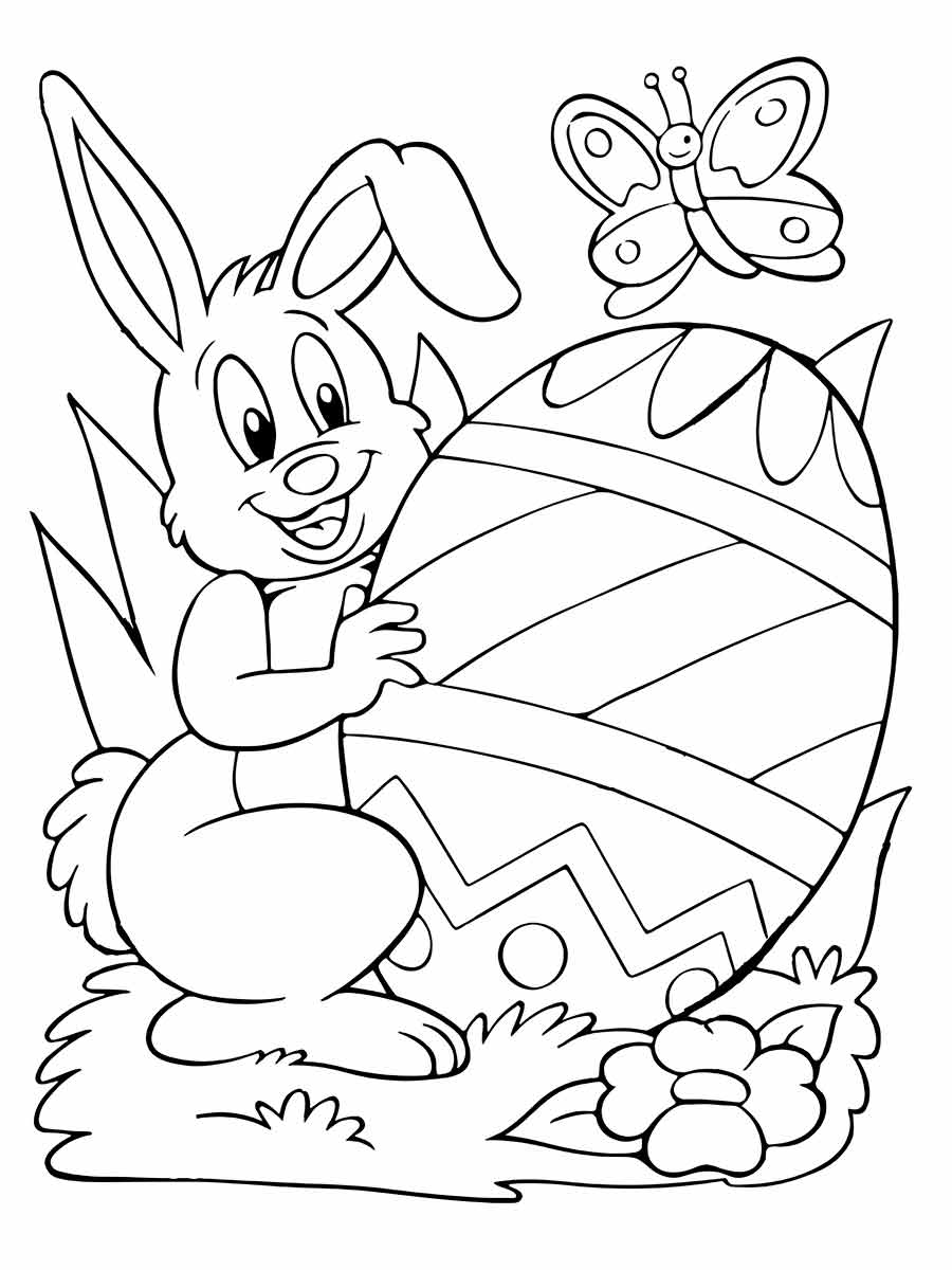 Bunny with a giant egg