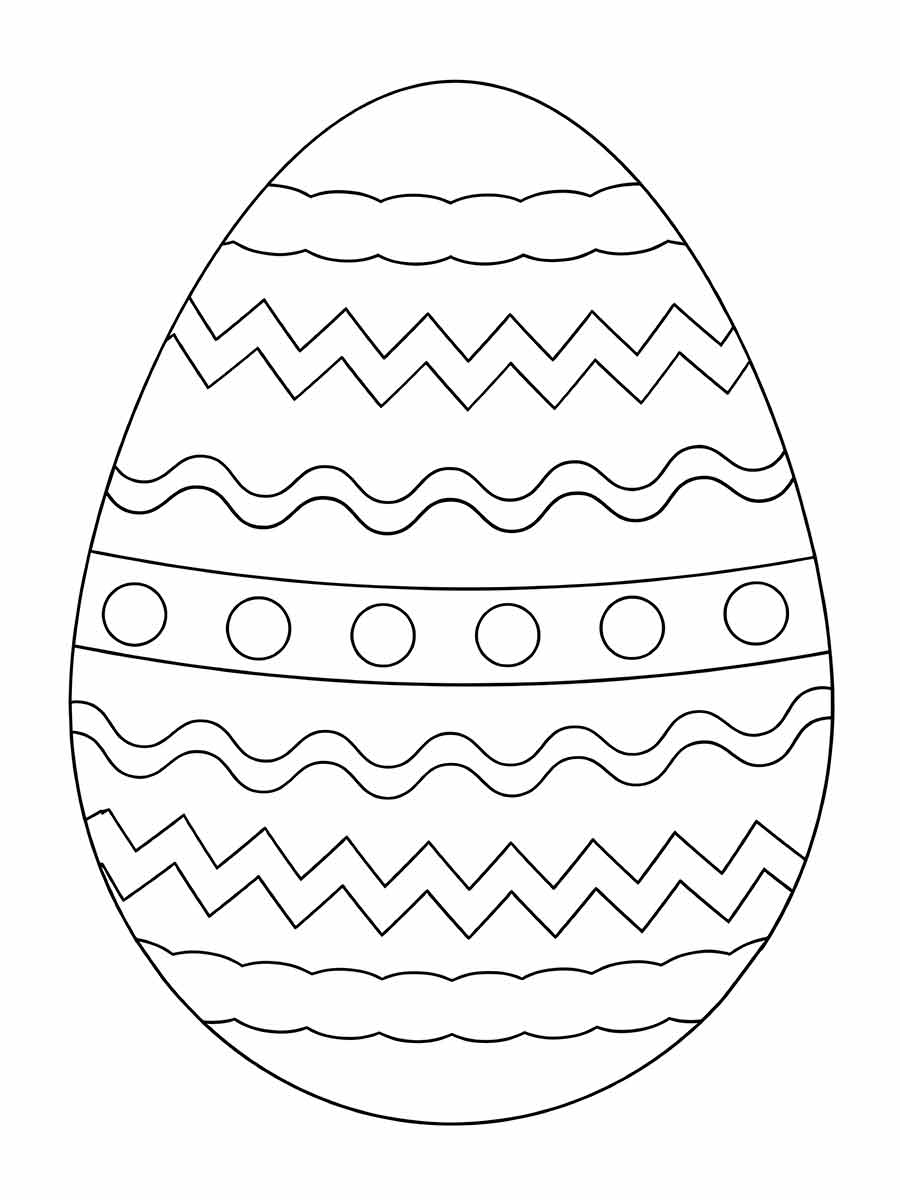 1 Easter egg to color