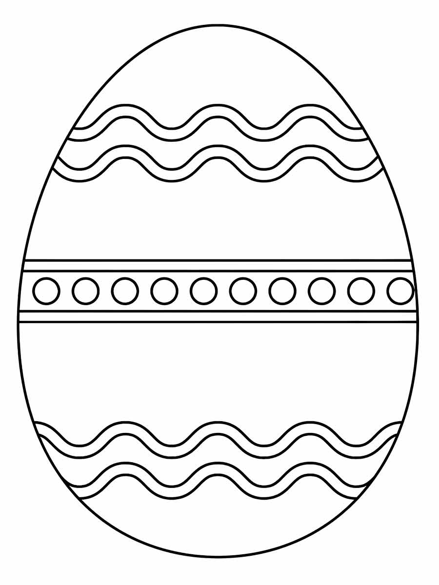 Easter egg to paint and print