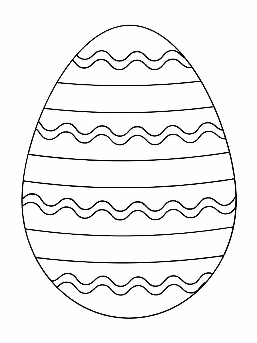 Easy Easter egg to color