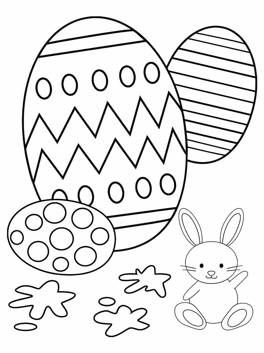 Easter eggs to color and paint