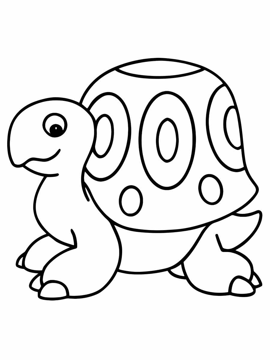 Easy Turtle Coloring Page