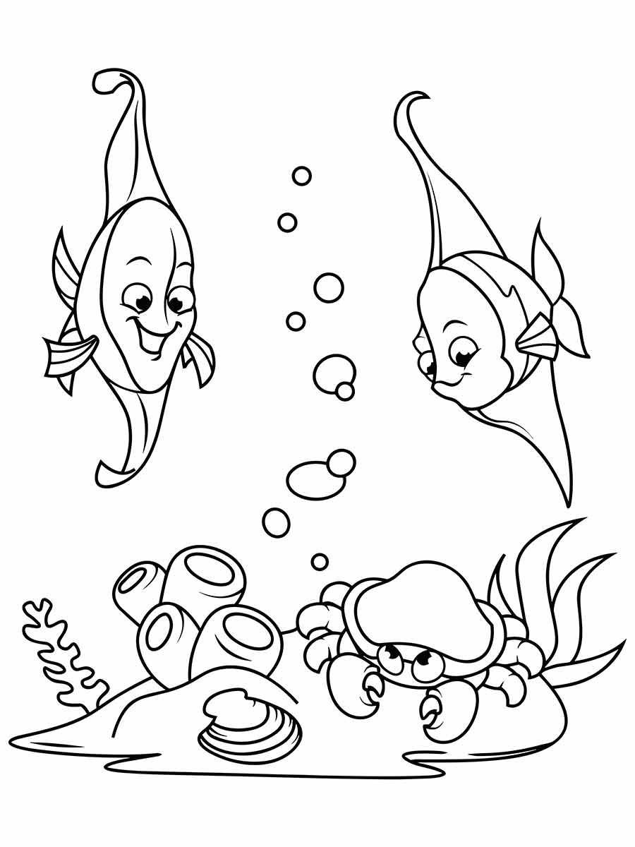 Fish coloring pages