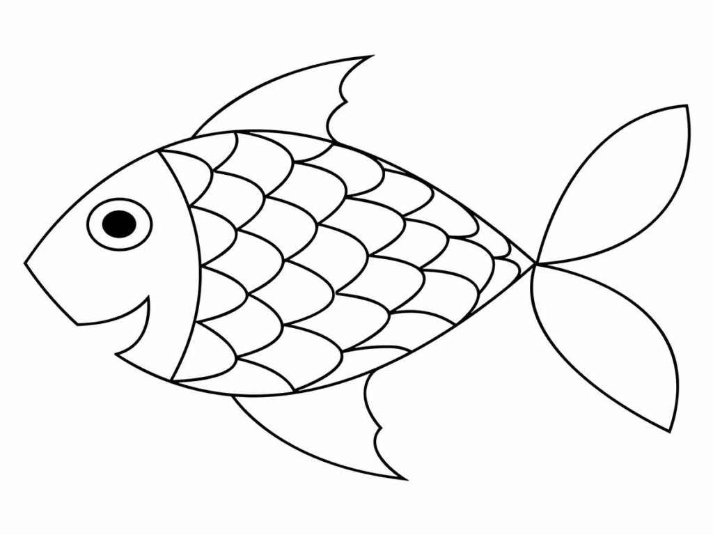 Fish drawing to color