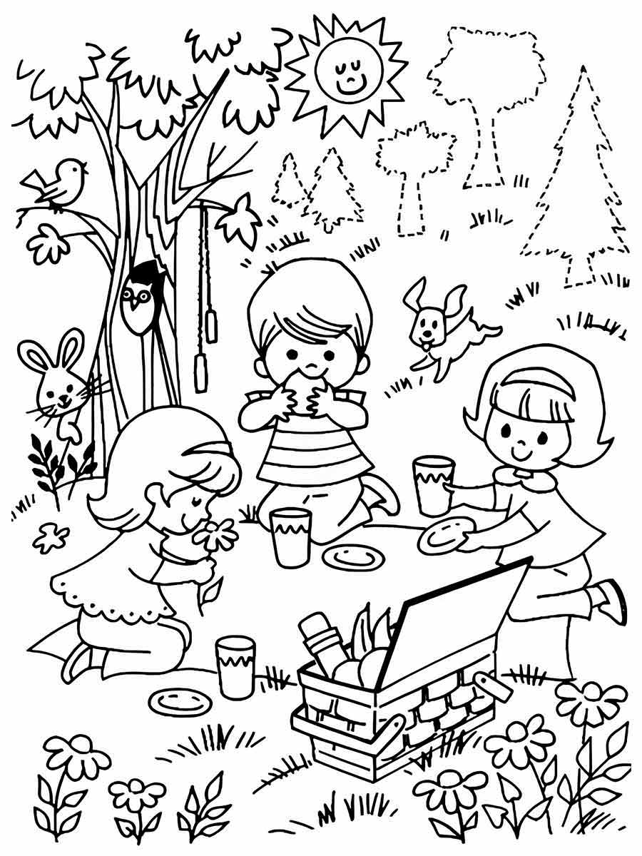 Girl coloring page 2.