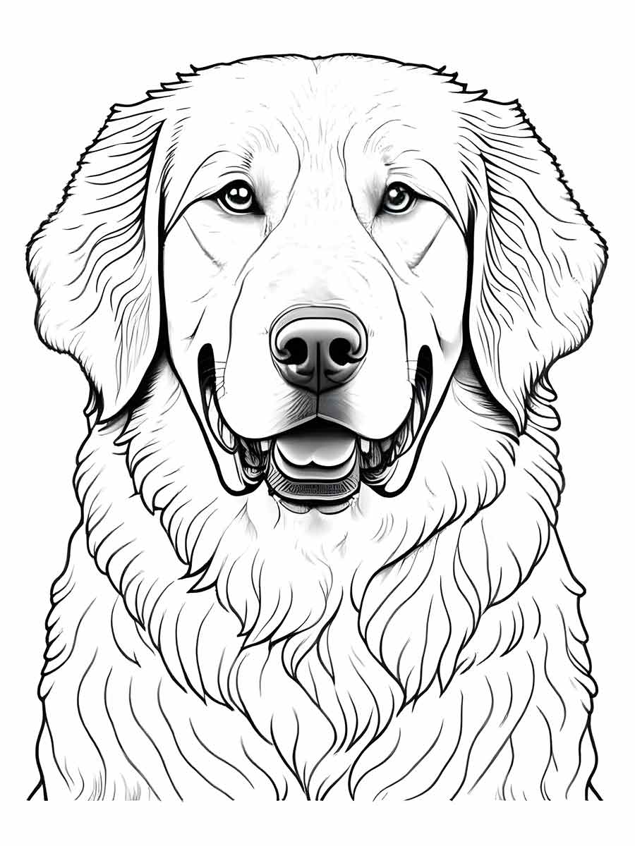 Golden Retriever coloring page