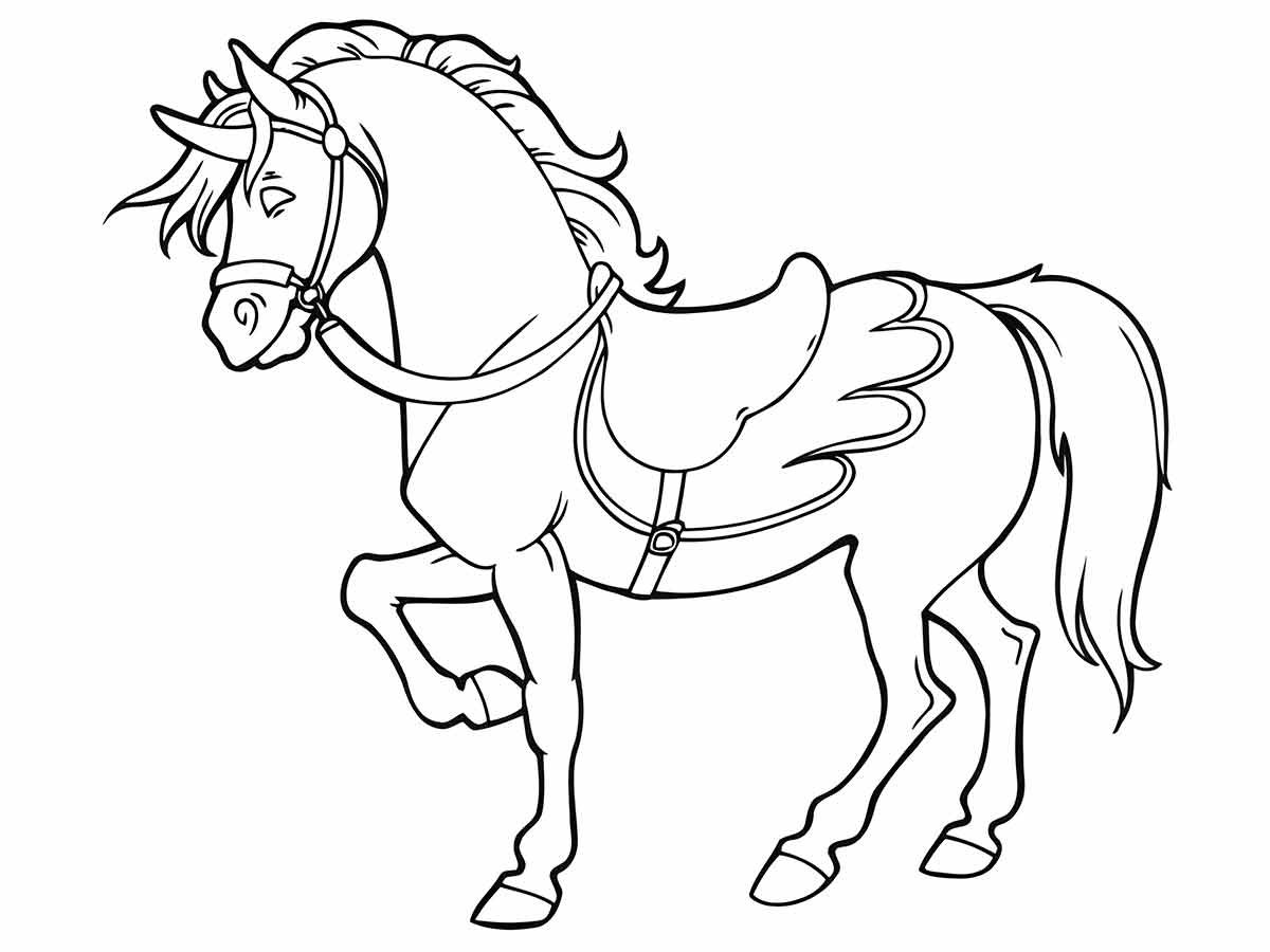 Horse Coloring Page No.13