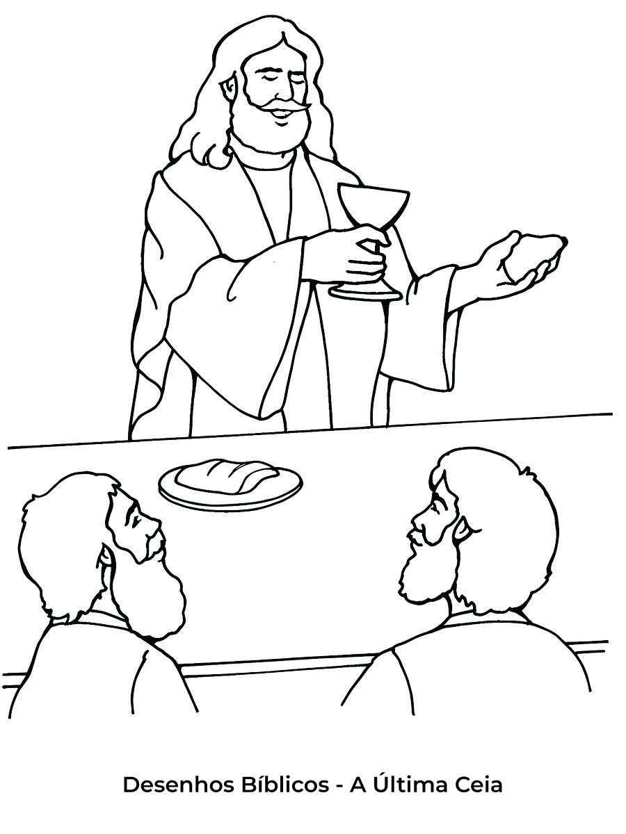 Last Supper Coloring Page