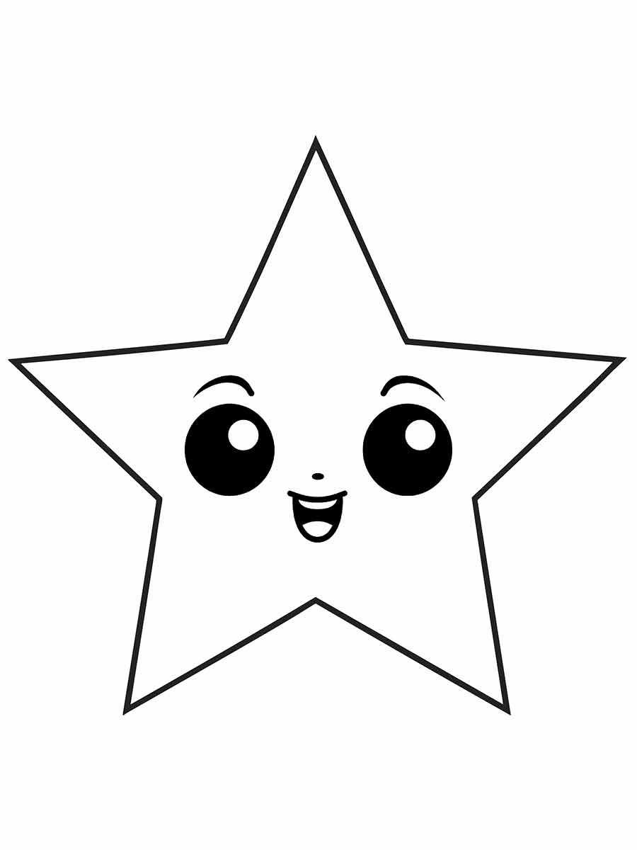 85 Star Coloring Pages for Kids