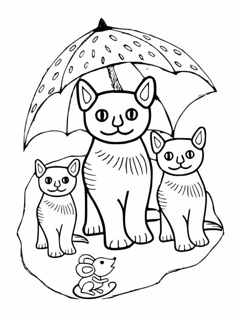 Cat Coloring Page