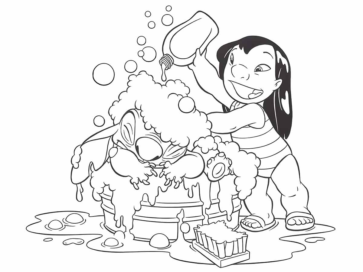 Lilo & Stitch Coloring Page