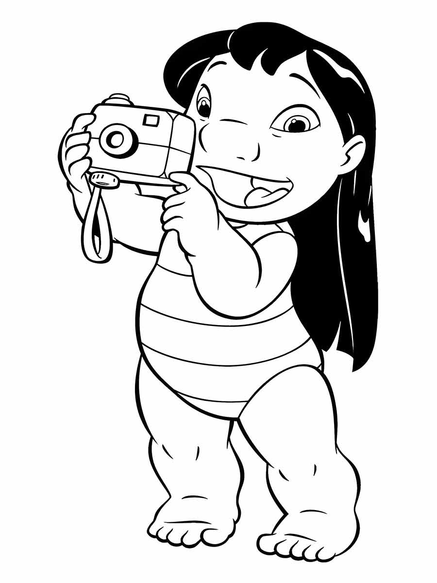 Lilo from the movie Lilo & Stitch Coloring Page