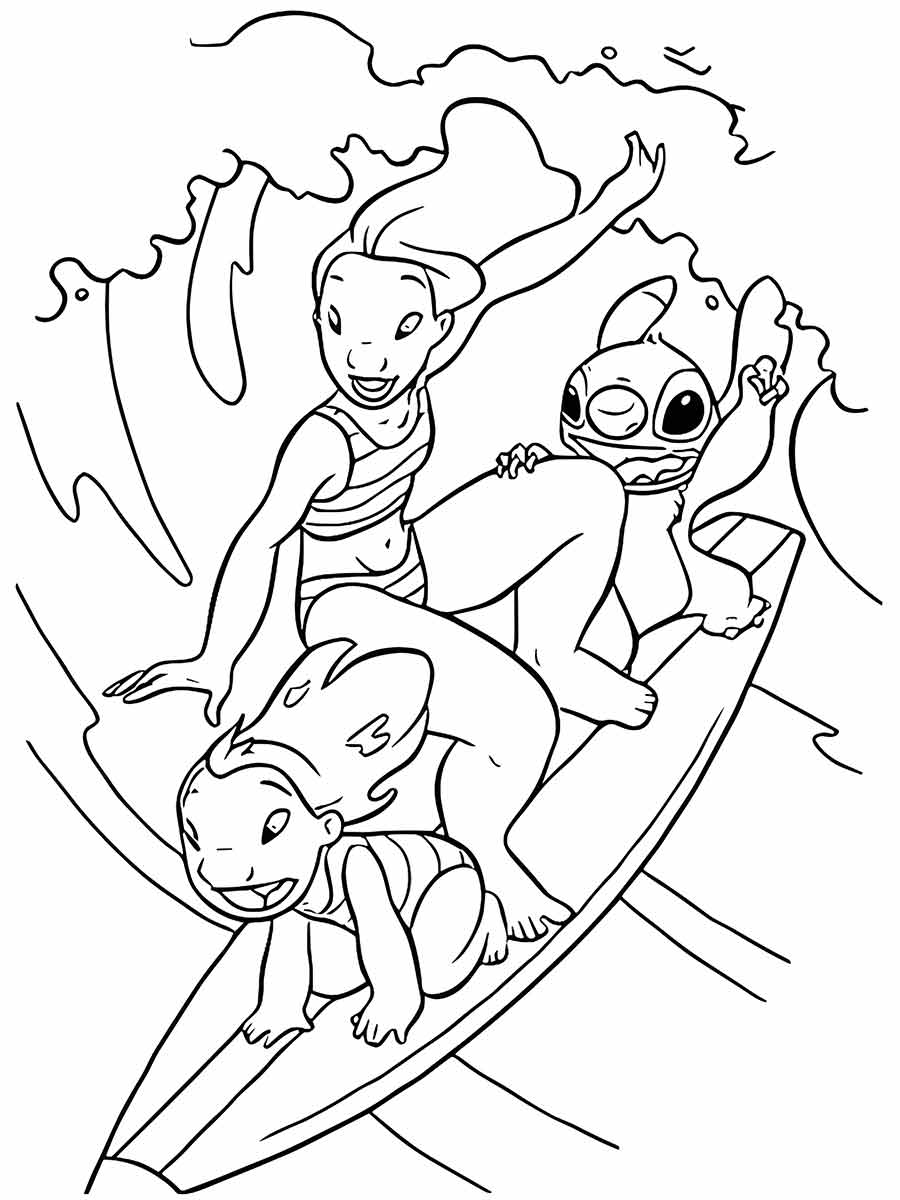 Lilo & Stitch Coloring Page